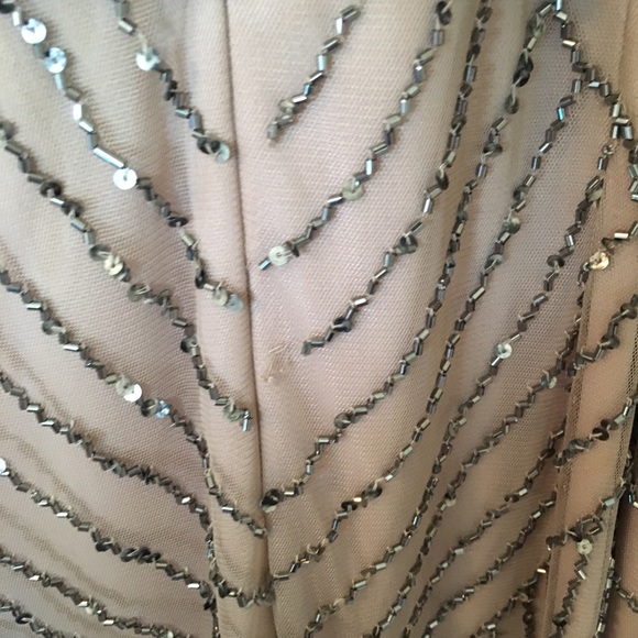 Adrianna Papell Sequined Blouson Gown - Picture 5 of 8